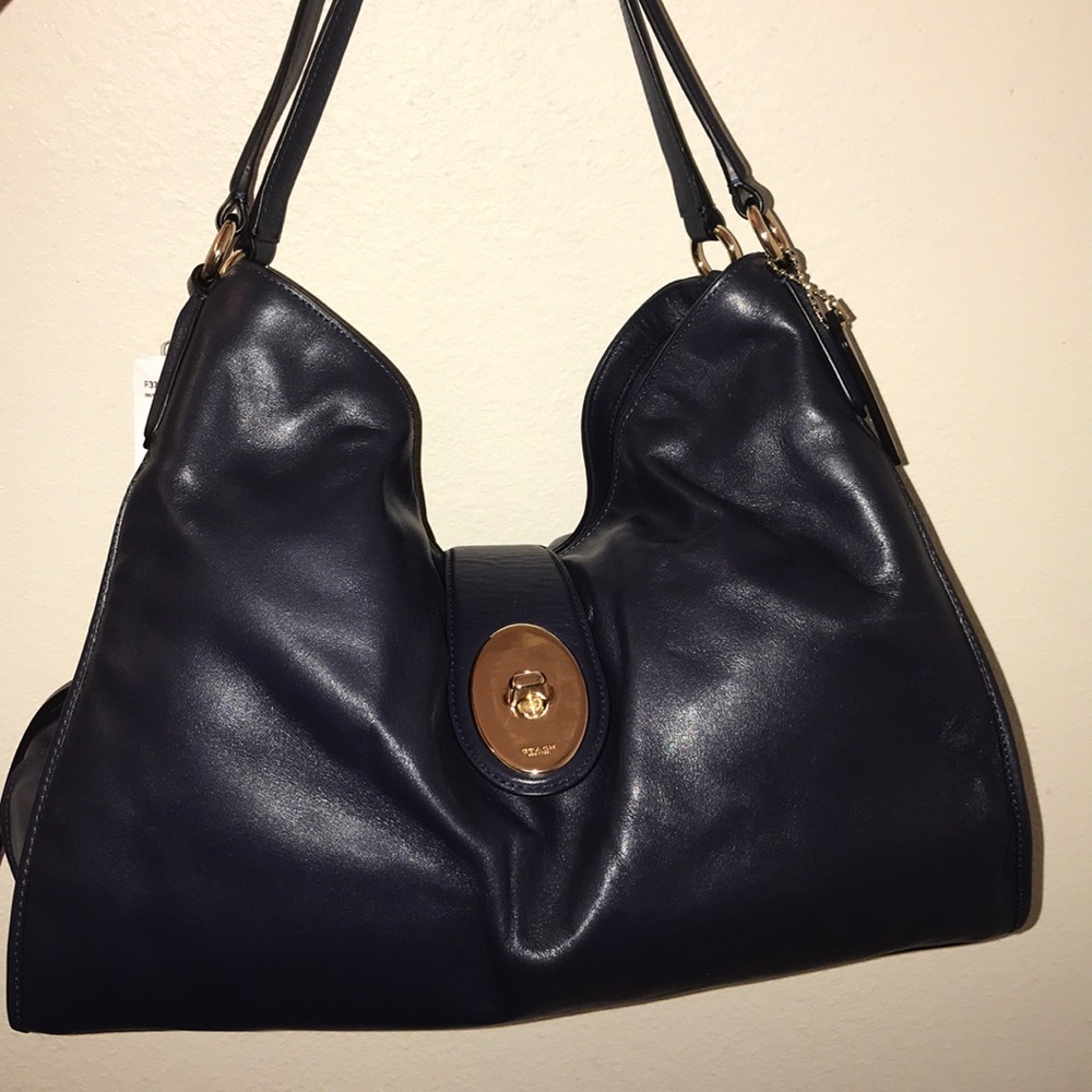 Coach Bag Navy Blue